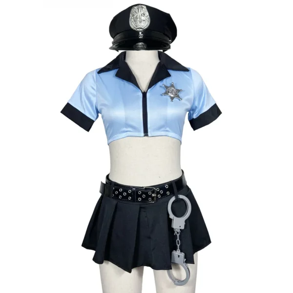 Role Play Games Costume Sexy Set Lingerie Police Uniform Cosplay - Image 3