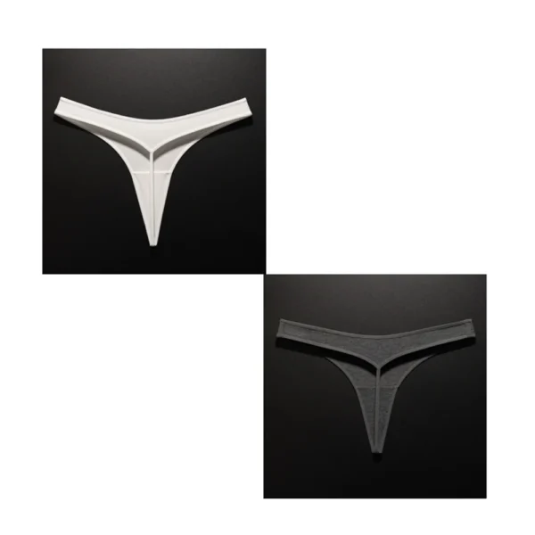 Comfortable Solid Sexy Cotton G String Color T-Back Panties - Image 14