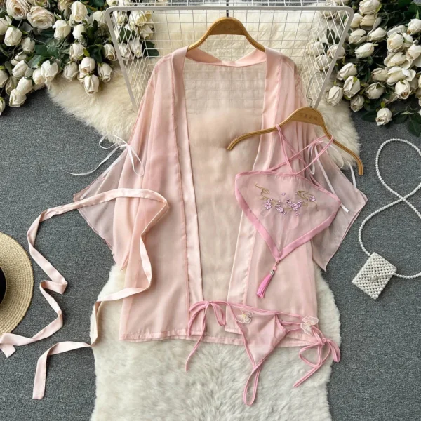 Sleeveless Slim Sexy Lace Hotsweet Erotic Bodysuit Cosplay Lingerie - Image 32