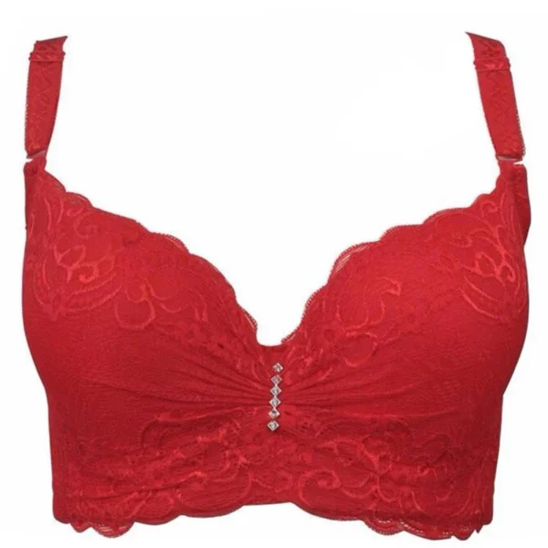 Hot Sexy Bralette Big Plus Size Push Up Intimates Lace Bra - Image 3