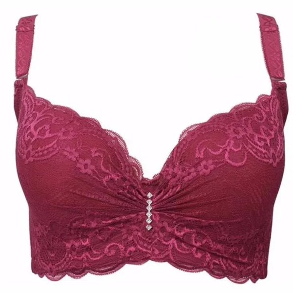 Hot Sexy Bralette Big Plus Size Push Up Intimates Lace Bra - Image 13