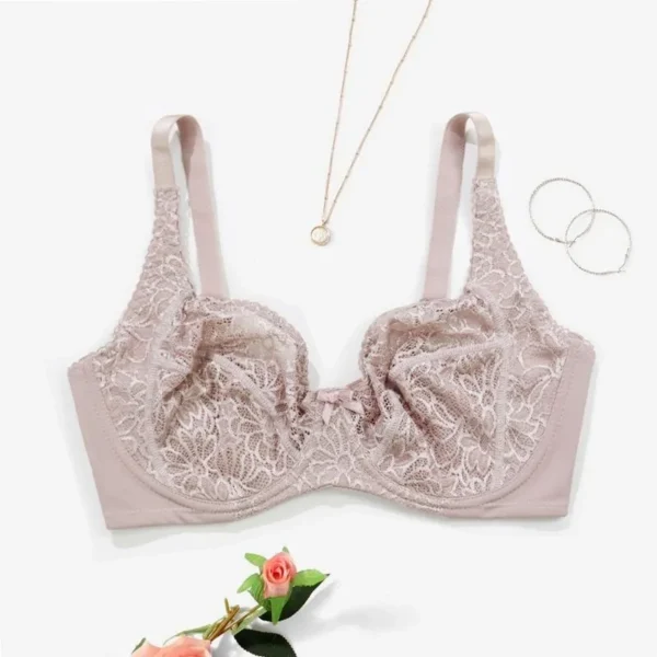 Classic Lace Bralette With Wire No Foam Pad Bra