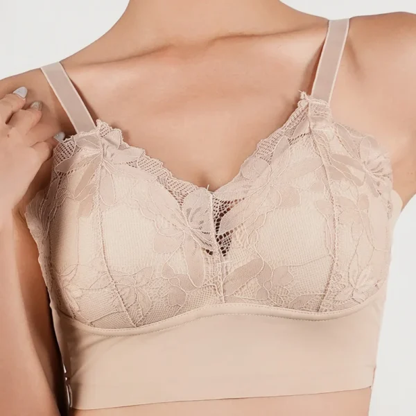 Very Comfortable Wrap Sexy Lace Chest Bralette Breathable Bra - Image 9