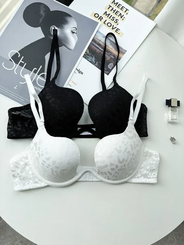 New Thin And Delicate Modern Elegant Lingerie Push Up Underwear Set - Image 16