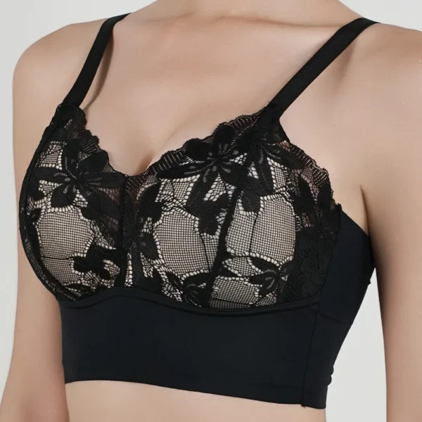 Very Comfortable Wrap Sexy Lace Chest Bralette Breathable Bra - Image 10