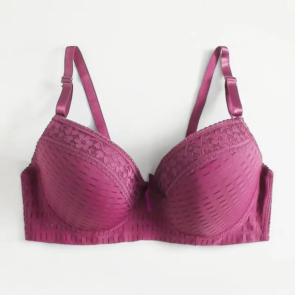 Sexy Large Plus Size No-Padding Thin Mold Cup Bras - Image 8