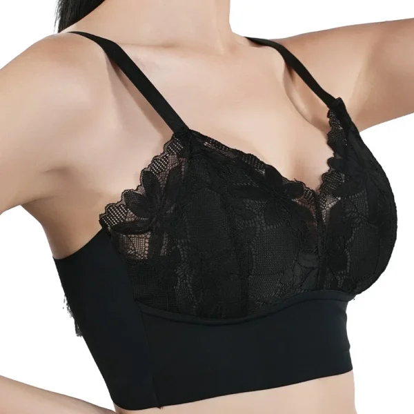 Very Comfortable Wrap Sexy Lace Chest Bralette Breathable Bra - Image 2