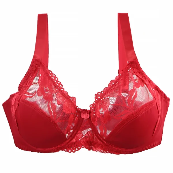 New Sexy Large Adjustable Cup Lingerie Lace Bras - Image 6