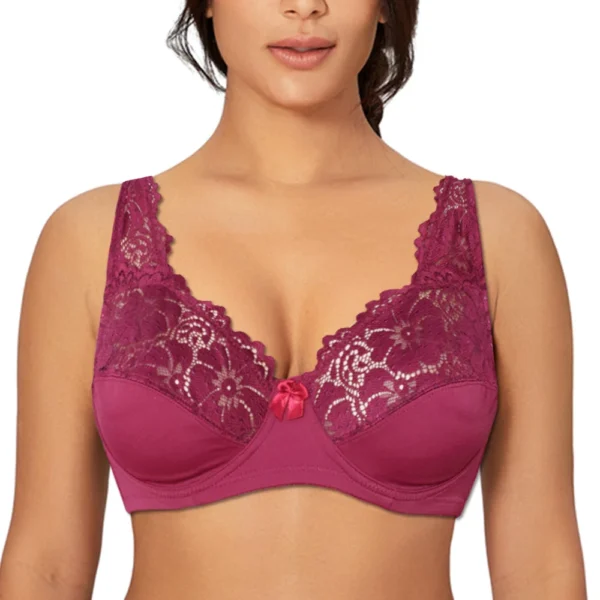 Hot And Sexy Top Perspective Plus Size Lingerie Lace Bra - Image 12